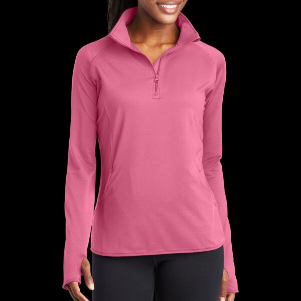 Ladies Sport Wick ® Stretch 1/4 Zip Pullover Thumbnail