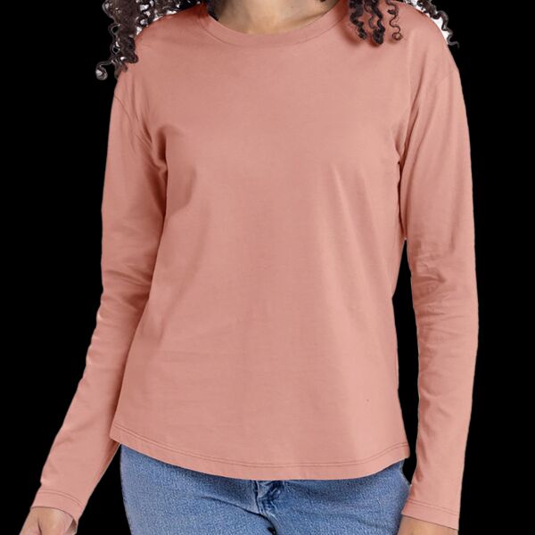 Women's Cotton Relaxed Long Sleeve T-Shirt Thumbnail