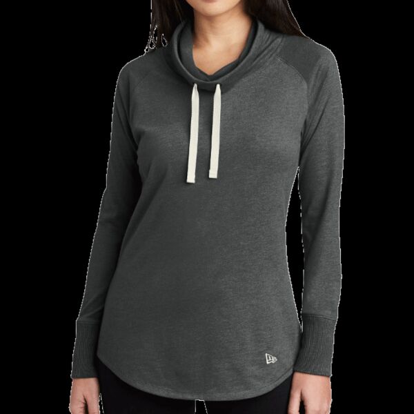 Ladies Sueded Cotton Blend Cowl Tee Thumbnail
