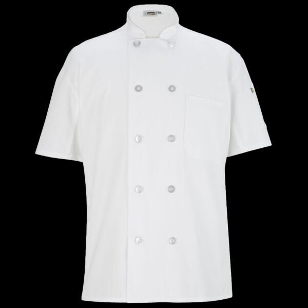 Mesh Back Chef Coat - 10 Buttons Thumbnail