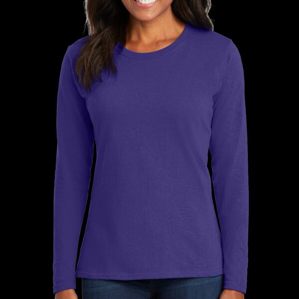 Ladies Long Sleeve Core Cotton Tee Thumbnail